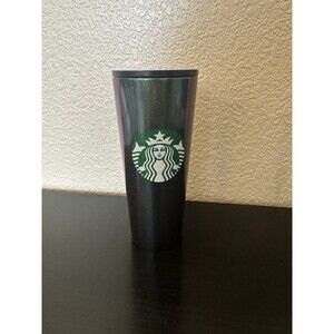 Starbucks Green Iridescent Purple, Blue Stainless Steel‎ Cold Cup 16 Oz 2020.